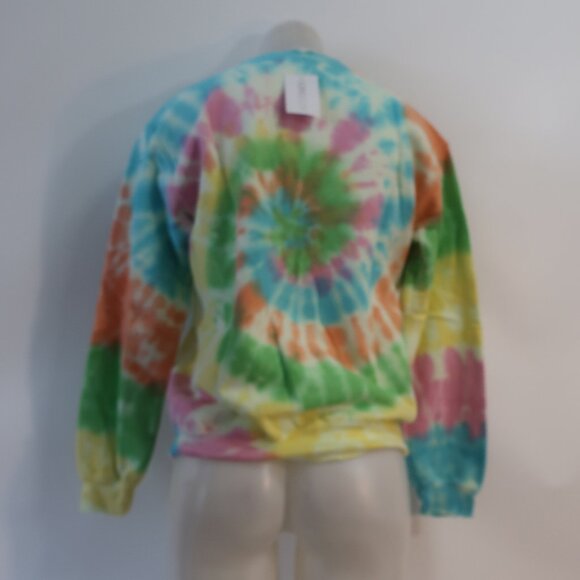 NWT Womens MadeWorn Intermix Grateful Dead Multicolor Tie Dye Sweatshirt Top XS - Picture 8 of 11